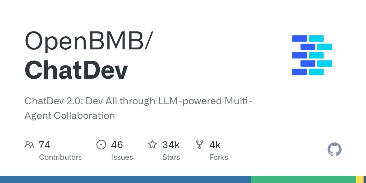 GitHub - OpenBMB/ChatDev: Create Customized Software using Natural Language Idea (through LLM-powered Multi-Agent Collaboration)